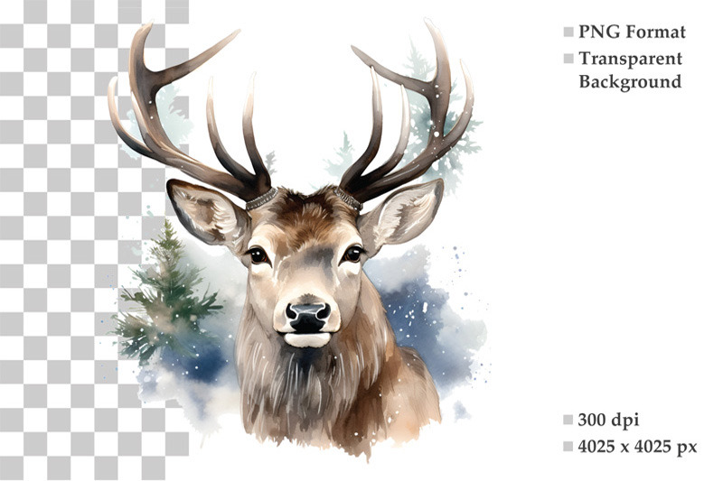 watercolor-reindeer-clipart