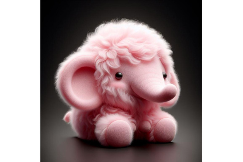 cute-fluffy-pink-elephant-black-set