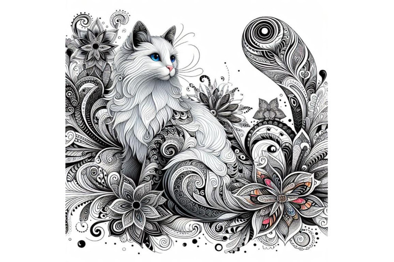 beautiful-decorative-cat-abstract-flosal