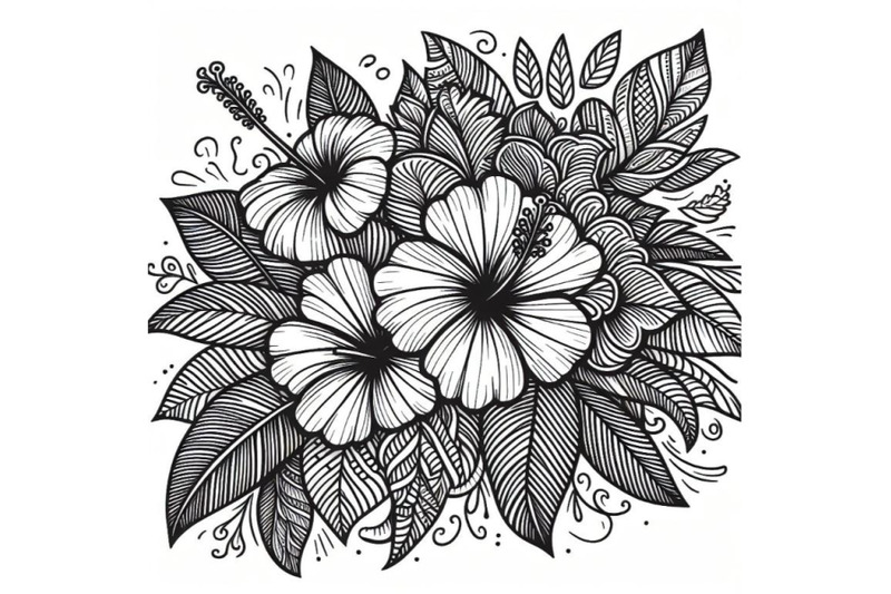 doodle-line-art-coloring-page-ill-set