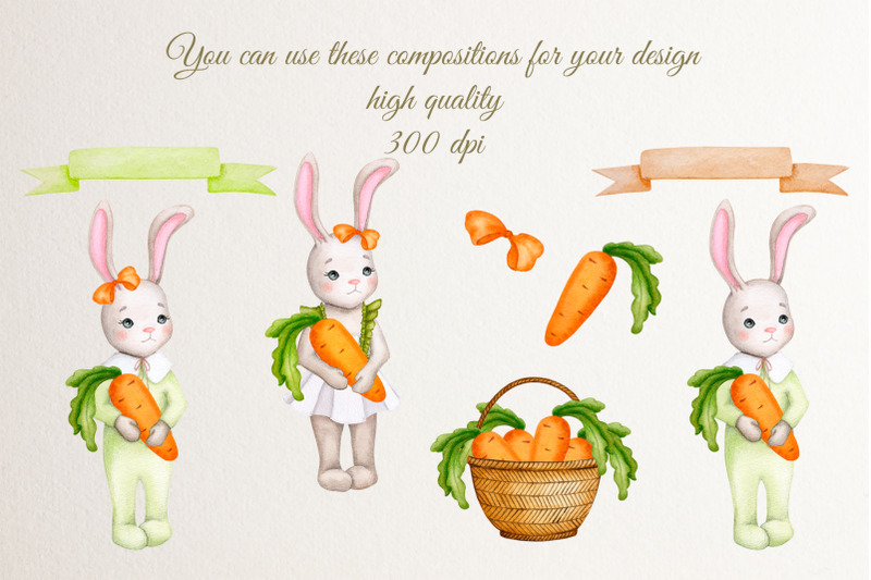 cute-bunnies-with-carrots-watercolor-png