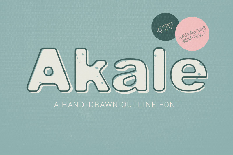 akale-hand-drawn-outline-font