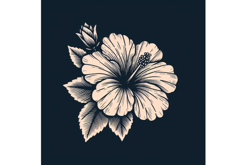 hand-drawing-hibiscus-flower-o-set