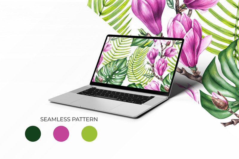tropical-pattern-with-magnolias