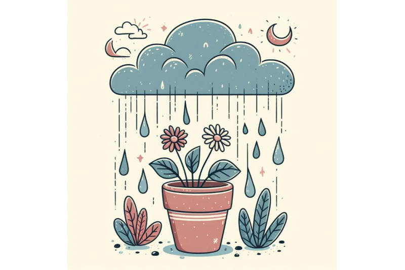 rainy-day-with-plant-set