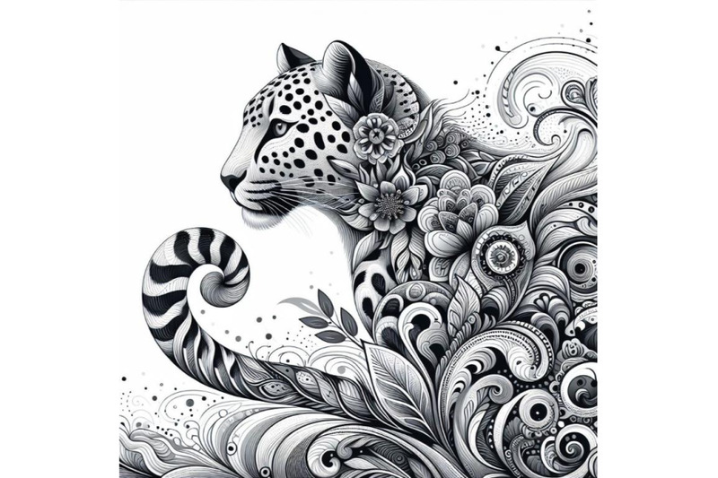 beautiful-decorative-cheetah-abstract-floral-white-background-copy