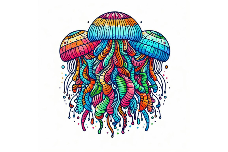 colorful-jellyfish-line-art-style