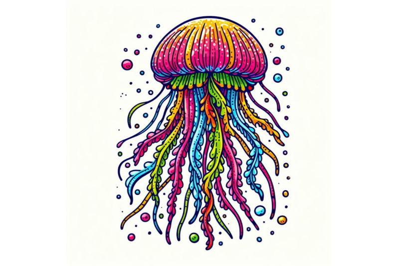 colorful-jellyfish-line-art-style