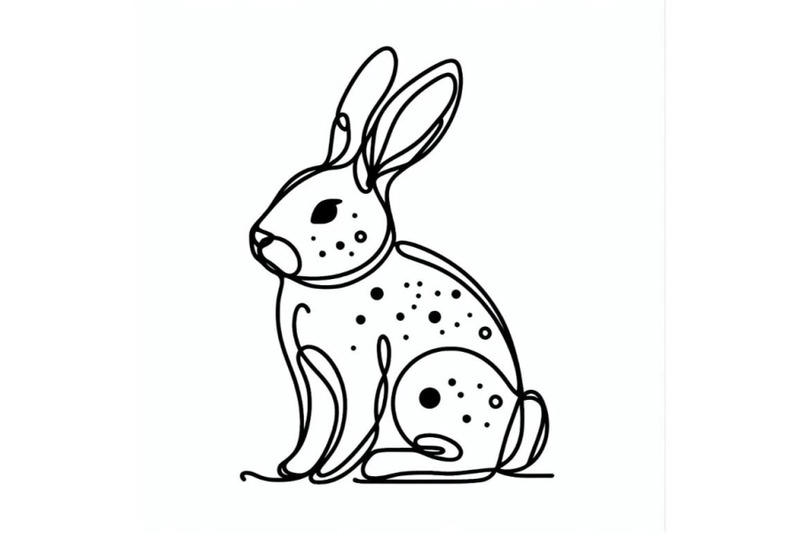 hand-drawn-bunny-icon-one-line-art-stylized-continuous-outline-with-ab