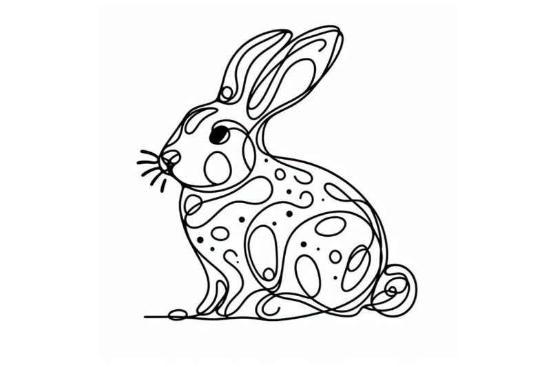 hand-drawn-bunny-icon-one-line-art-stylized-continuous-outline-with-ab