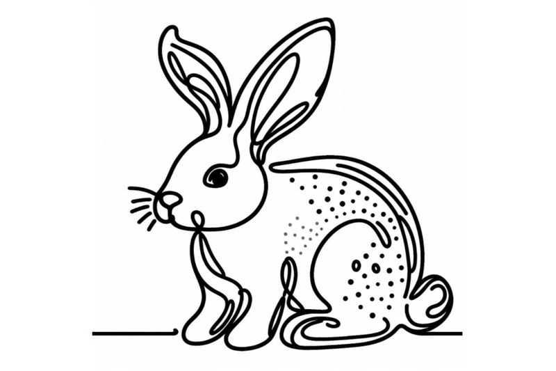 hand-drawn-bunny-icon-one-line-art-stylized-continuous-outline-with-ab