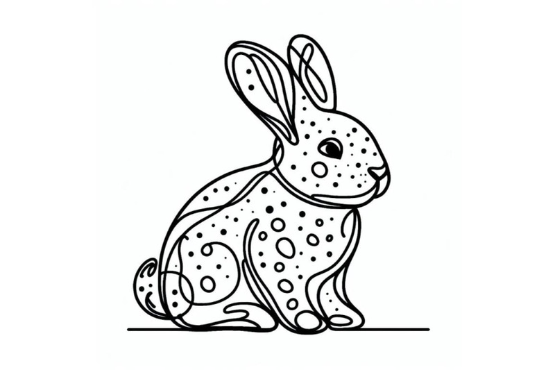 hand-drawn-bunny-icon-one-line-art-stylized-continuous-outline-with-ab