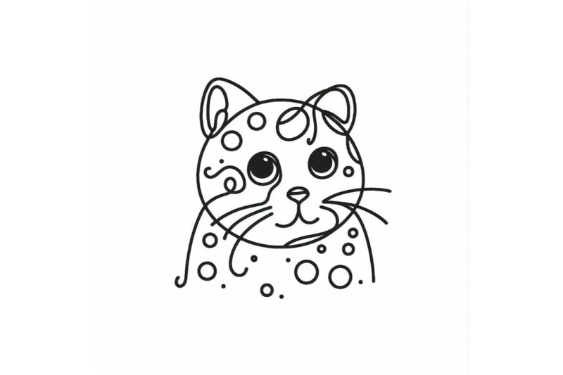hand-drawn-cat-icon-one-line-art-stylized-continuous-outline-with-abst