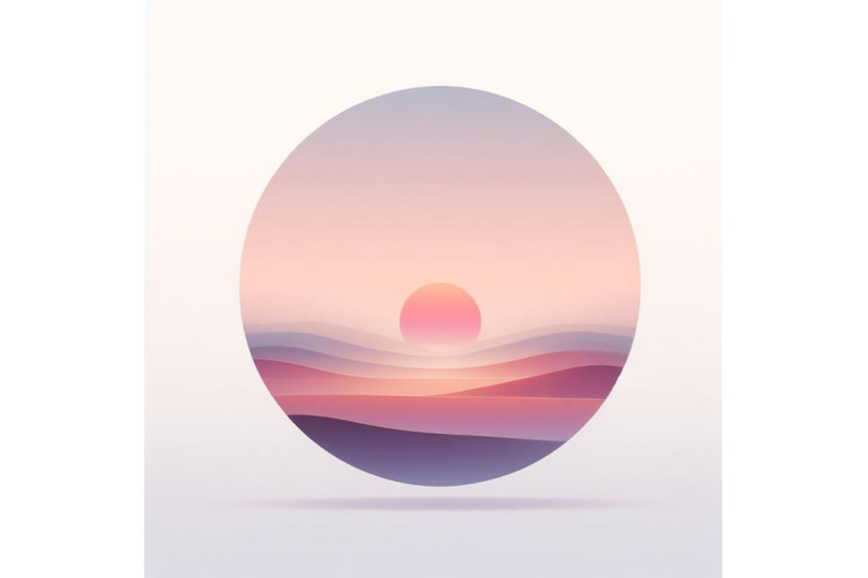 sets-of-8-minimal-sunset-white-background