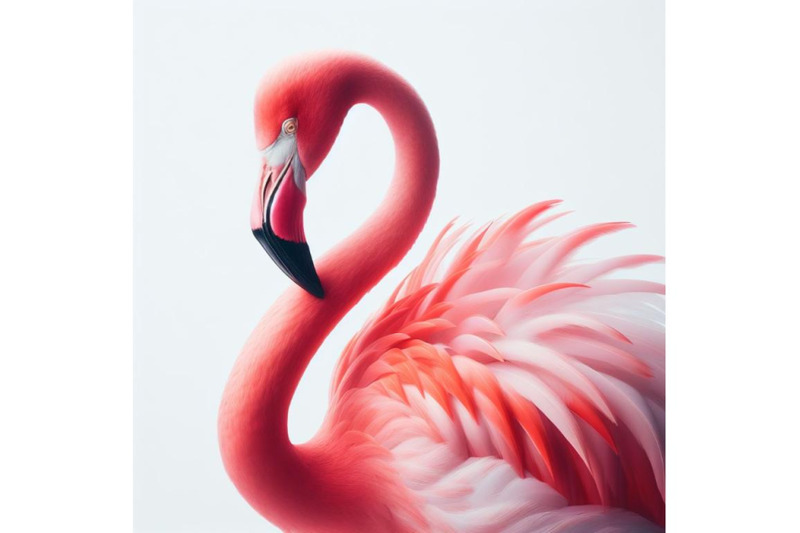 sets-of-8-exotic-flamingo-bird-isolated