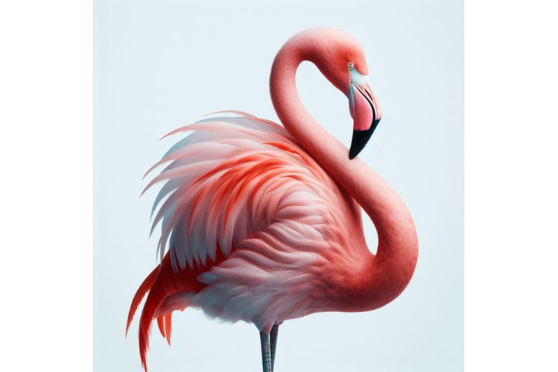 sets-of-8-exotic-flamingo-bird-isolated