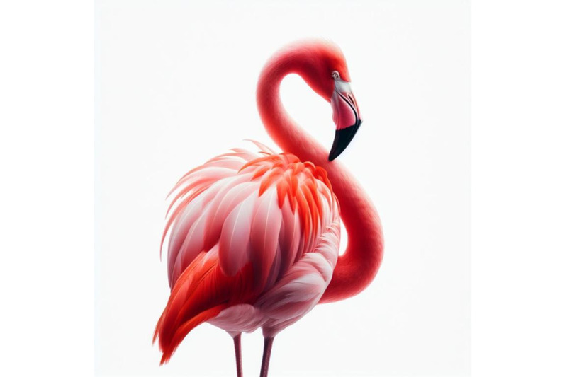 sets-of-8-exotic-flamingo-bird-isolated