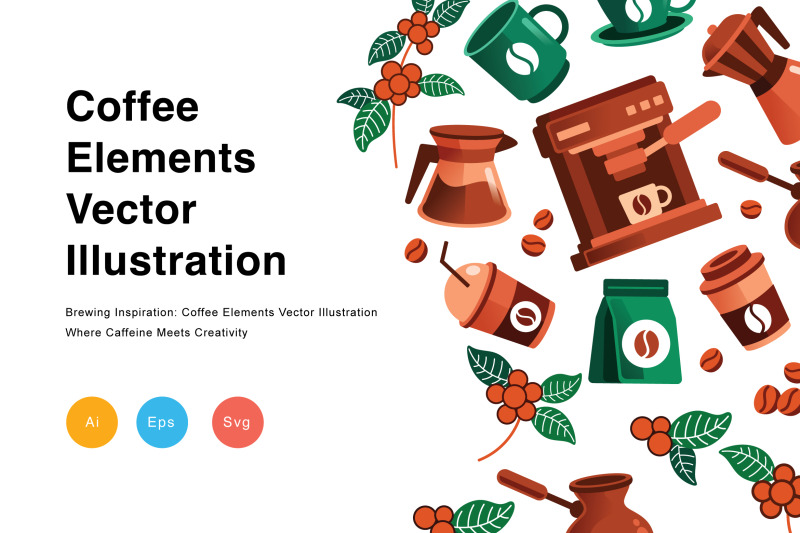 coffee-elements-vector-illustration