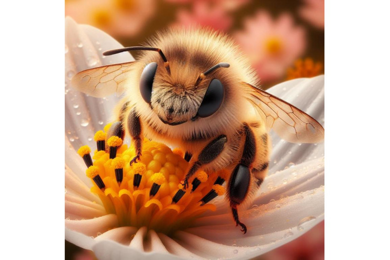 sets-of-8-cute-baby-honey-bee-with-flower