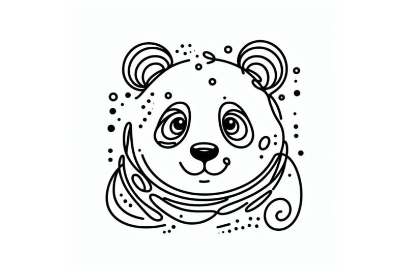 hand-drawn-panda-icon-one-line-art-stylized-continuous-outline