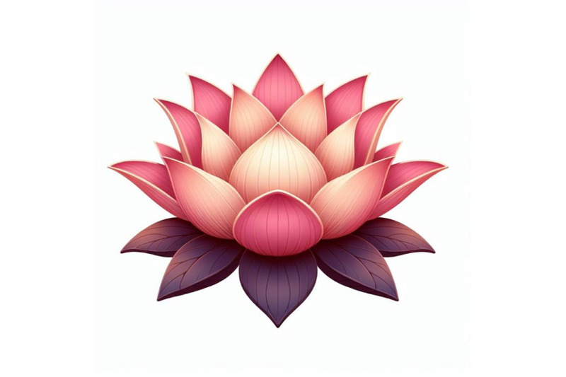 lotus-flower-isolated-on-white-background-trendy-fashion-style