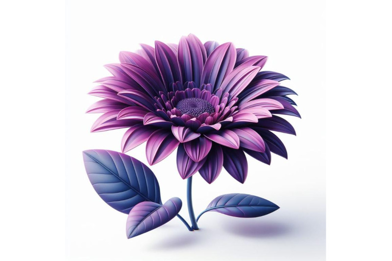 purple-gerbera-flower-isolated-on-white-background-trendy-fashion-sty