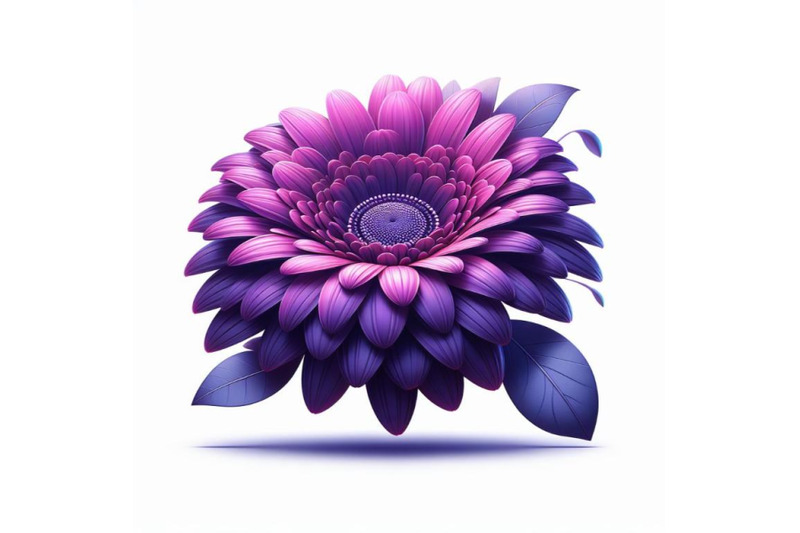 purple-gerbera-flower-isolated-on-white-background-trendy-fashion-sty