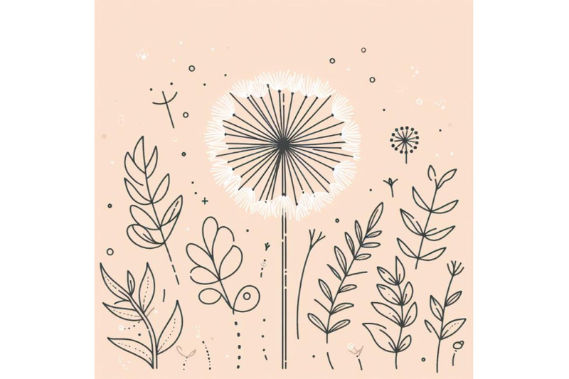 trendy-dandelion-line-art-vector-minimal-drawing-cute-flower