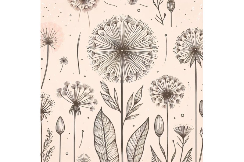 trendy-dandelion-line-art-vector-minimal-drawing-cute-flower