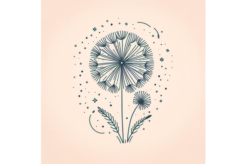 trendy-dandelion-line-art-vector-minimal-drawing-cute-flower