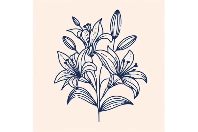 trendy-lily-line-art-vector-minimal-drawing-cute-flower