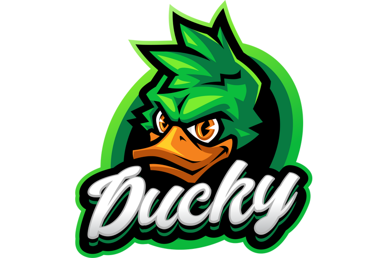 ducky-head-esport-mascot-logo-design