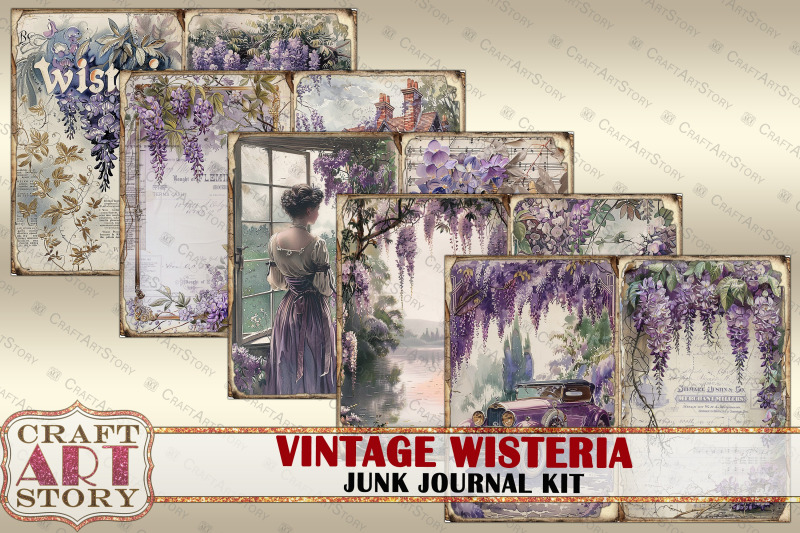 vintage-wisteria-junk-journal-kit-scrapbook-printables