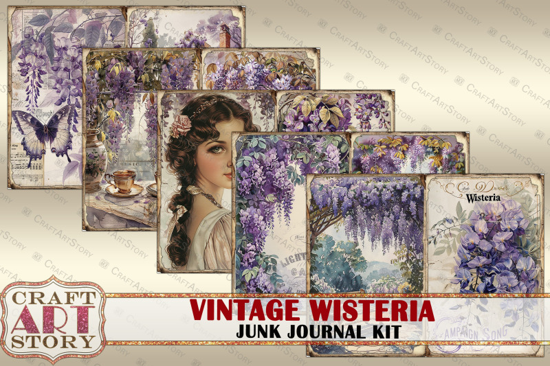 vintage-wisteria-junk-journal-kit-scrapbook-printables