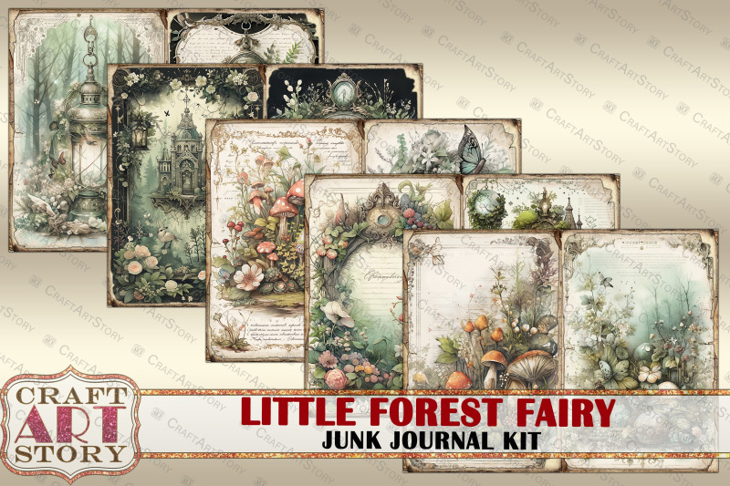 little-forest-fairy-fantasy-junk-journal-pages-2-fairies