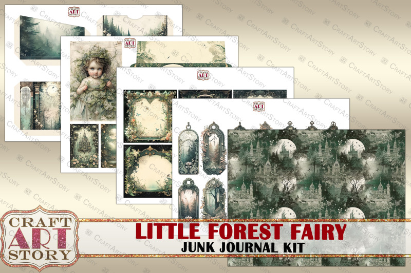 little-forest-fairy-fantasy-junk-journal-pages-2-fairies