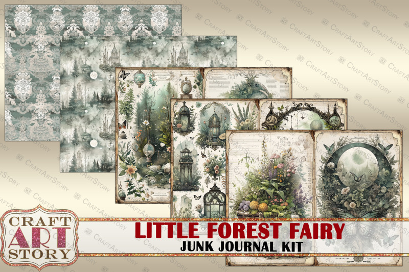 little-forest-fairy-fantasy-junk-journal-pages-2-fairies