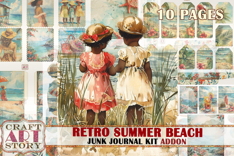 retro-summer-beach-junk-journal-pages-addon-printables