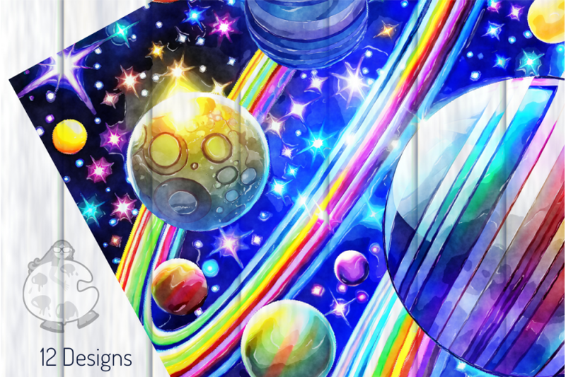 cosmic-set-2-watercolor-outer-space-planetary-papers