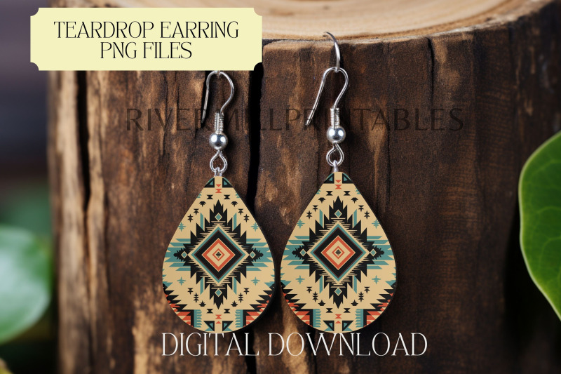 southwestern-teardrop-sublimation-earring-png