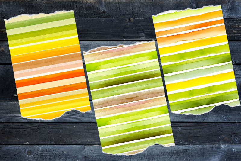 warm-fall-colors-seamless-watercolor-stripes-digital-paper-pack