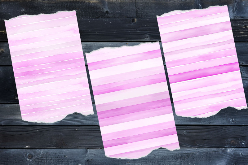 violet-seamless-watercolor-stripes-digital-paper-pack