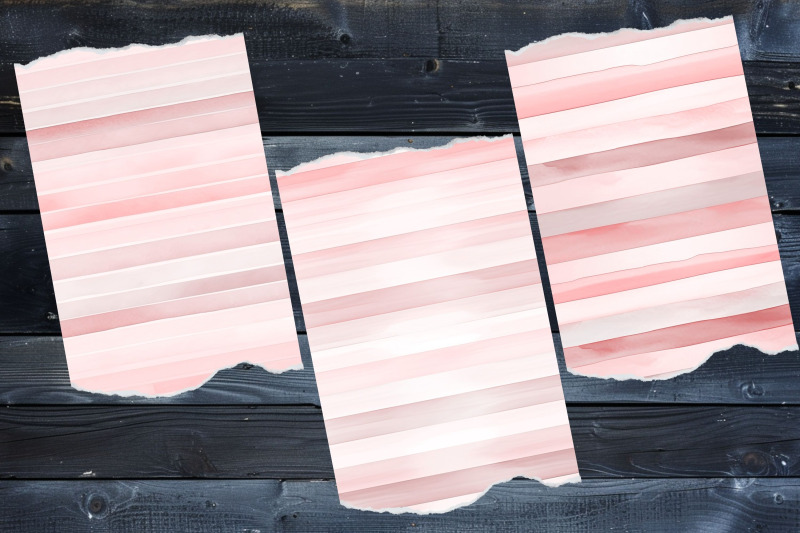 pink-seamless-watercolor-stripes-digital-paper-pack