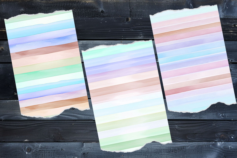 seamless-watercolor-stripes-digital-paper-pack