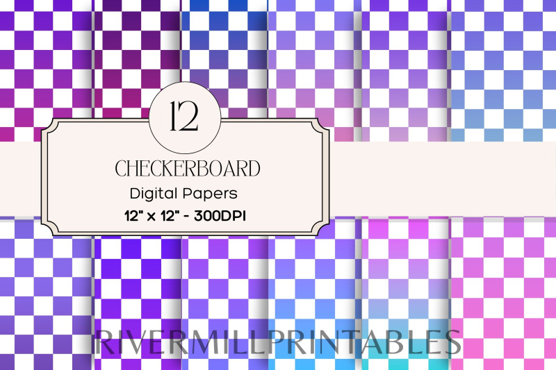 blue-amp-purple-checkerboard-background-digital-paper-pack