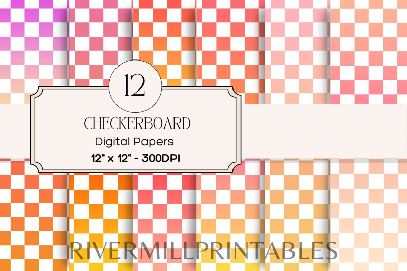 pink-red-amp-violet-checkerboard-background-digital-paper-pack