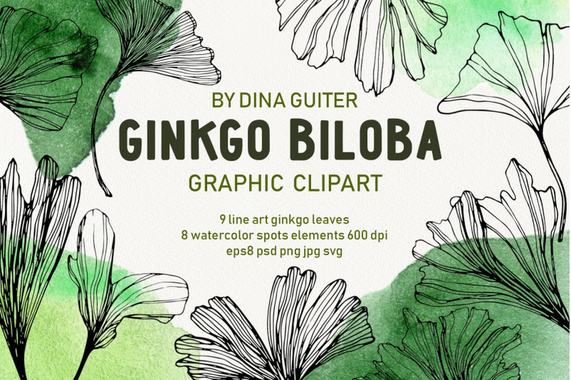 ginkgo-leaves-watercolor-and-graphic-clipart-set