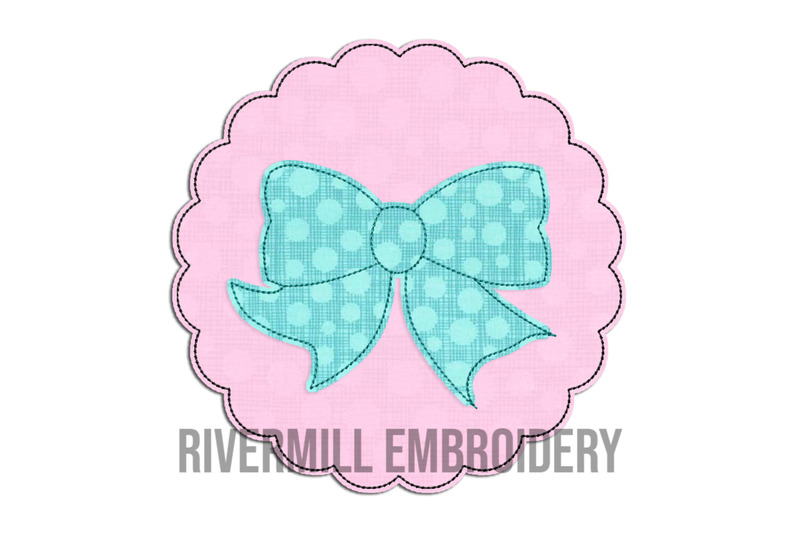 raggy-applique-bow-in-a-scalloped-circle-machine-embroidery-design