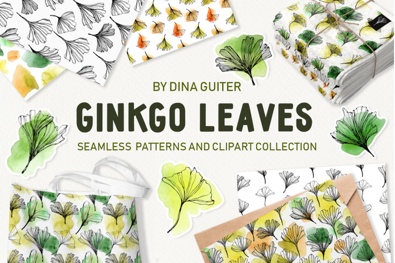 ginkgo-leaves-pattern-collection