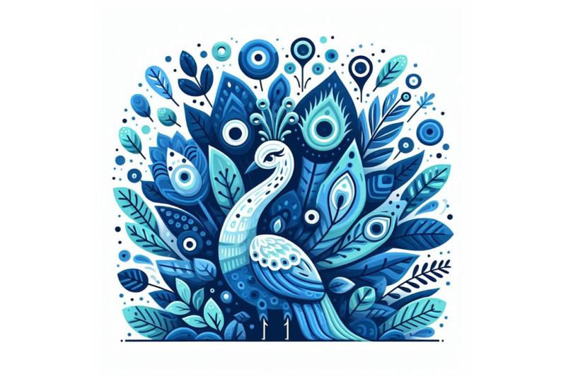 blue-peacock-abstract-animal-wall-art-on-white-background-039